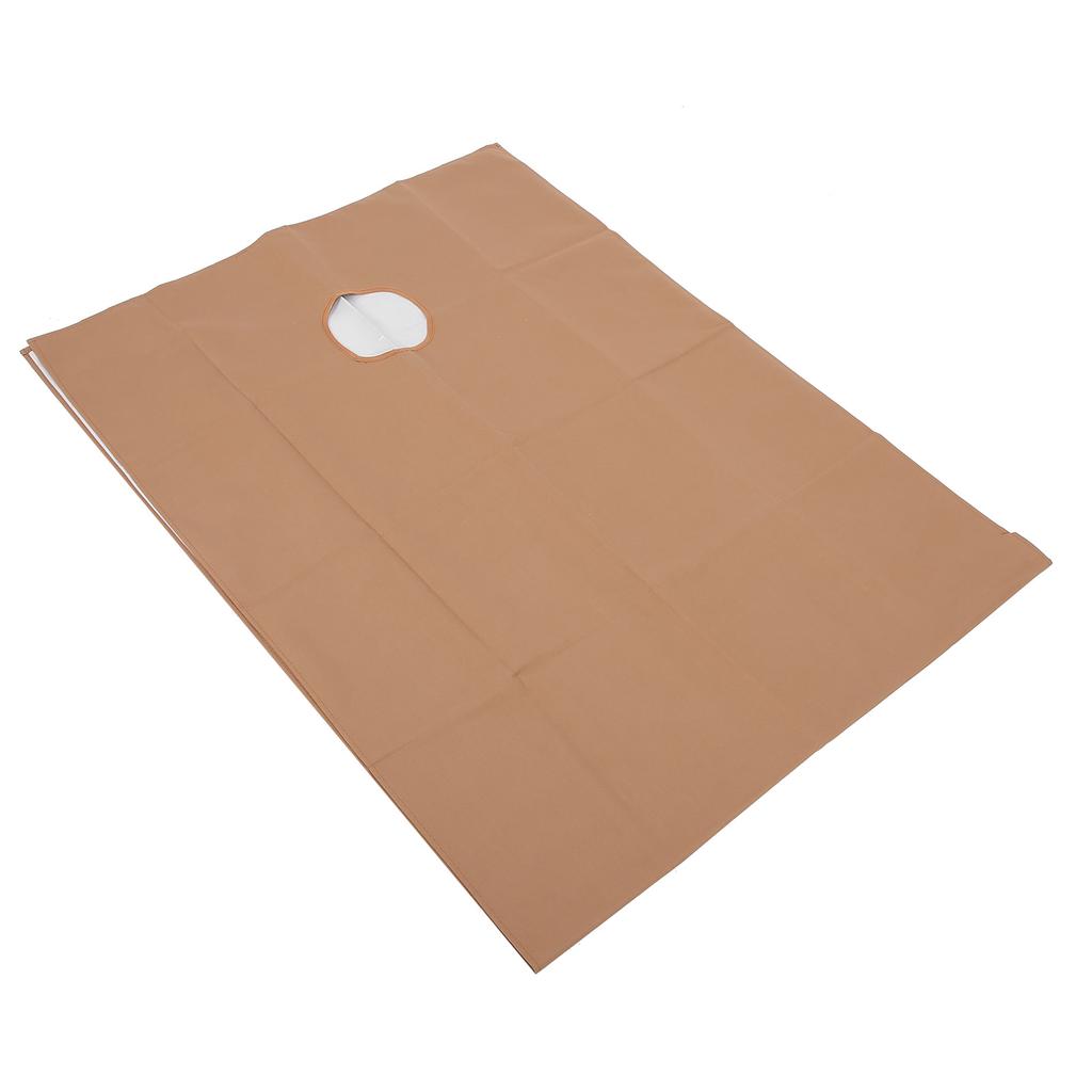 Buty Salon Bed Sheet Waterproof Oil Proof   Bed Cover with Face Brth Hole(Pink +Dark Coffee )