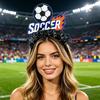 2026 Soccer Match Headband, Elastic Black Headband for Adults And Kids, Non-Slip Glitter Football Game Fan Headwear. Soccer Goal Party Accessory