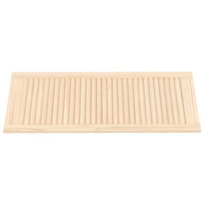 Cabinet Doors with Slatted Design 2 Pcs 99.3 X 39.4 Cm Solid Wood
