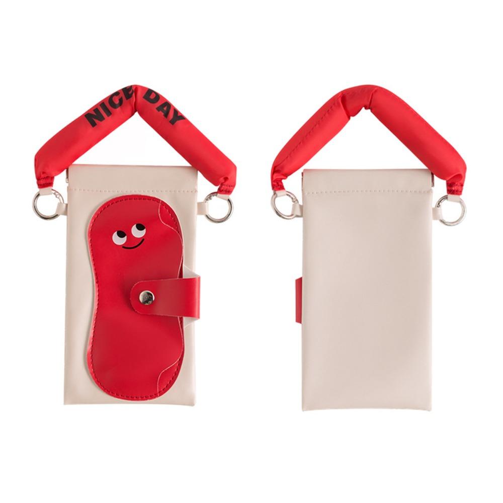 

Creative Mobile Phone Bag Portable Myopia Glasses Case Casual Sun Glasses Protection Box Travel красный