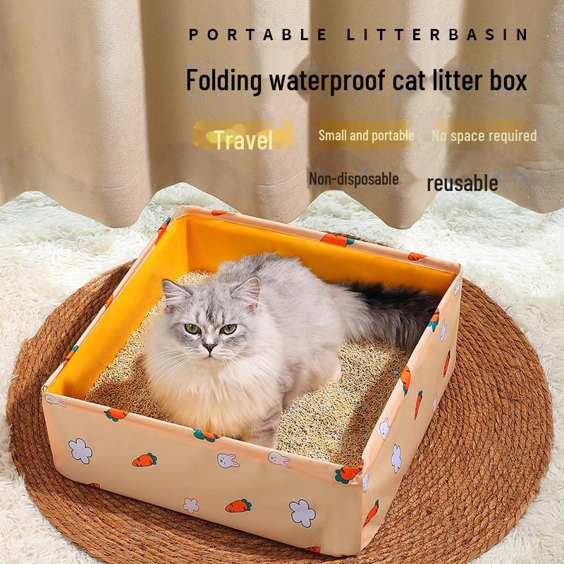 

Очень большой складной портативный кошачий туалет для путешествий Pet Supplies