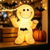 Unique Home Accents Resin Mummy Atmosphere Light, Halloween Smiling Statue with Cute Decor Bat Decor, Cartoon Figurine Light for Desktop Ornament Hand