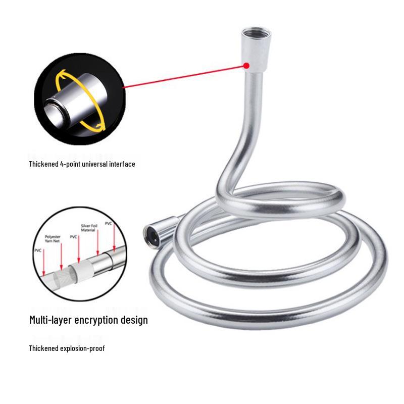 PVC Rain Shower Hose - 1.5m/4m Flexible Water Pipe for Water Heaters