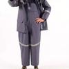 Fishing Raincoat and Rain Pants Set, Mining Suit, Waterproof Raincoat and Rain Pants with Suspenders for Men