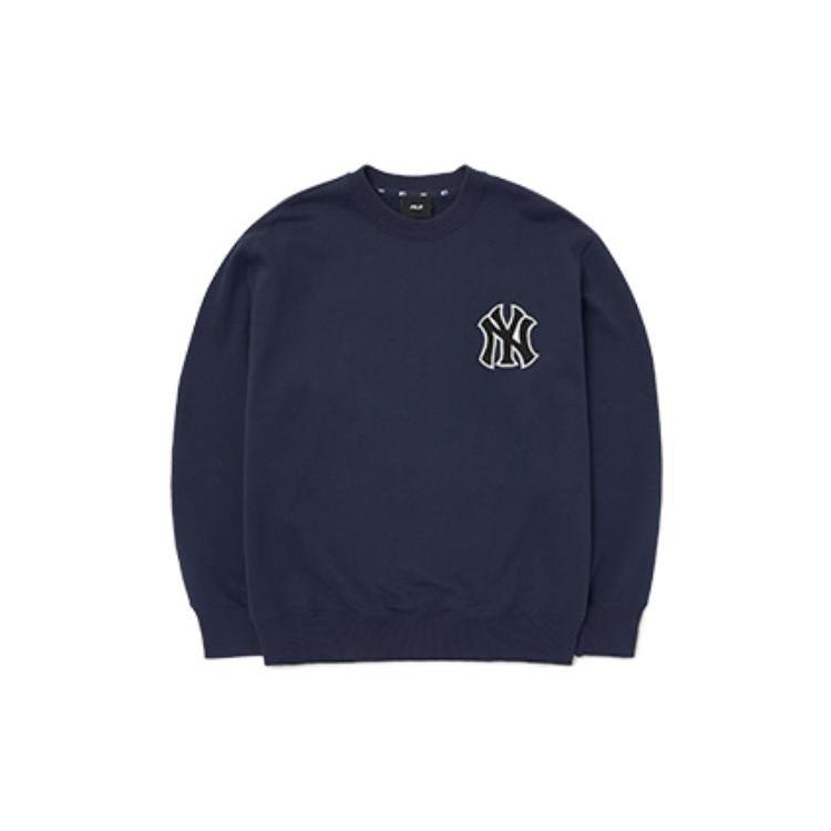 New MLB Sweatshirts Unisex Dark Marine Blue 3AMTI0126-1