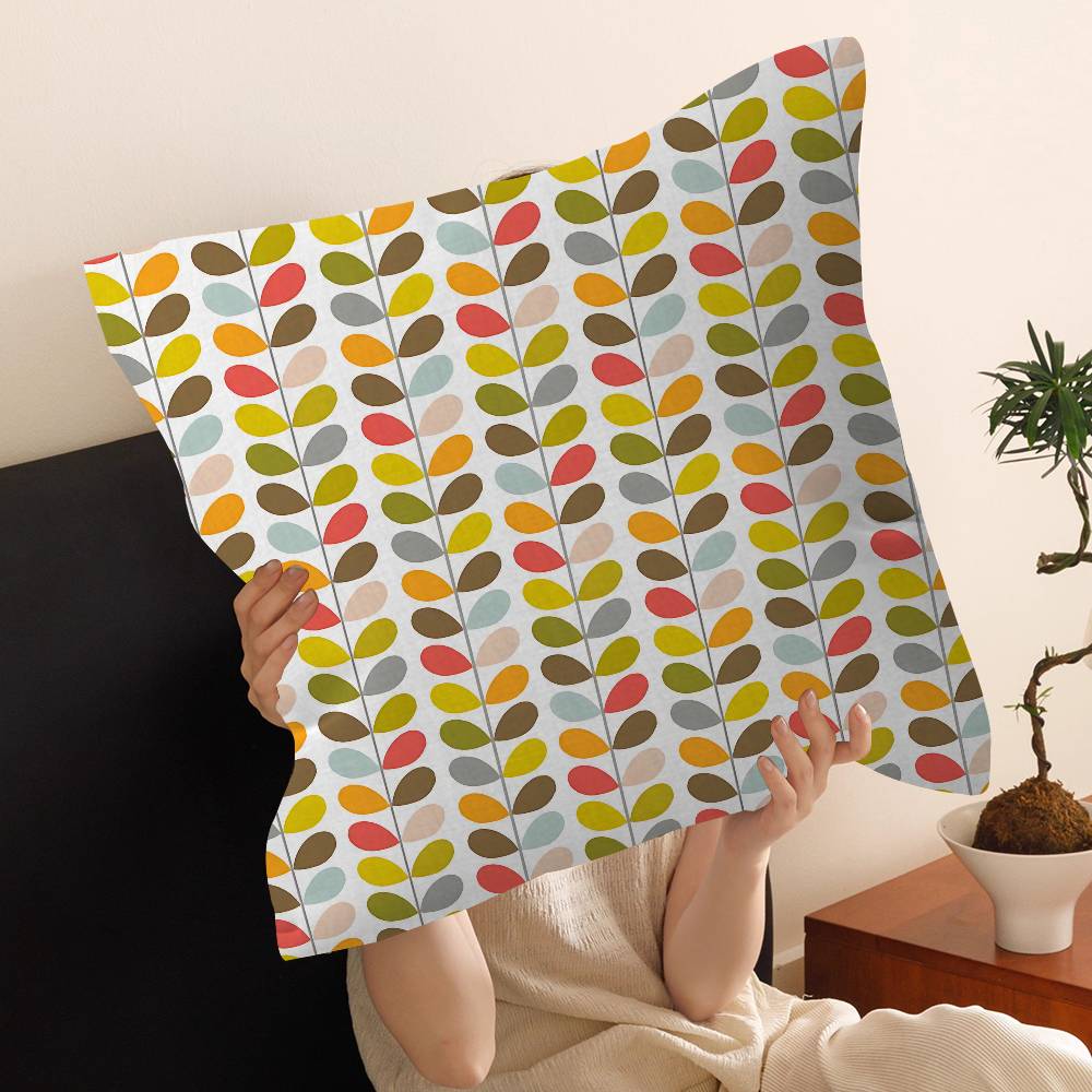 Orla Kiely Foglia Fiore Cuscino Copricuscino Federa Soggiorno Divano Arredamento Casa