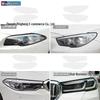 BMW 5 Series F10 F11 F07 G31 G30 Headlight Protection Film - Transparent/Smoked Black TPU