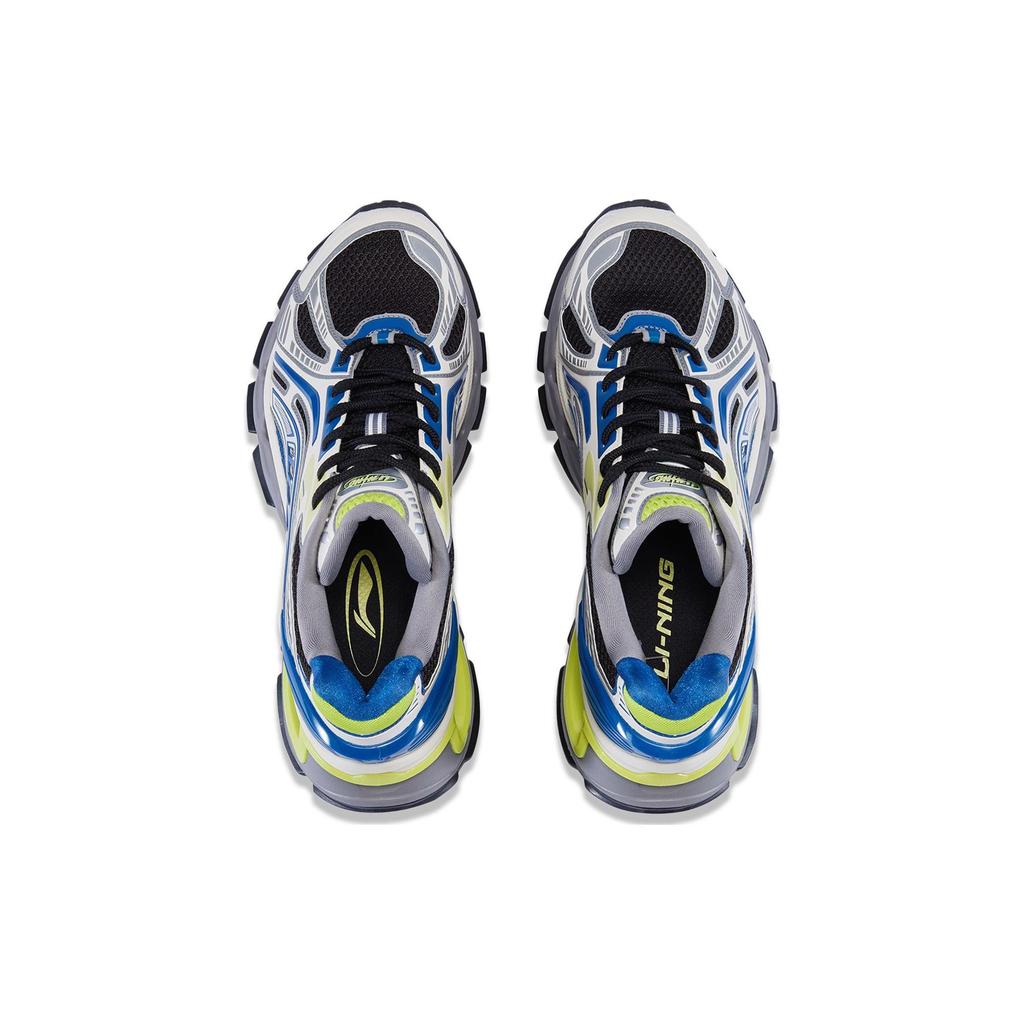 Li Ning Furious Rider BOW Comfortable Slip Resistant Abrasion Resistant Low top Casual Shoes Men's Blue Green AZGT067-4