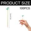 100pcs Cute Dinosaur Wooden Skewers 12cm Party Food Sticks Decorative Drink Picks for Themed Celebration