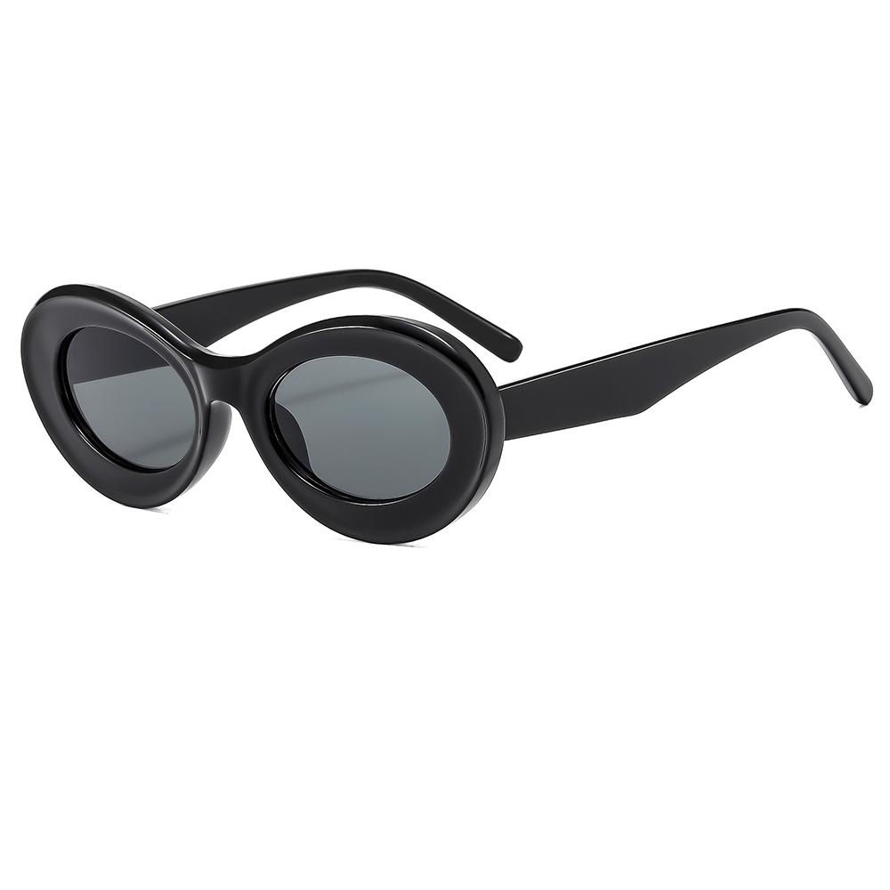 Oversized UV400 Protection Sunglasses Oval Sunglasses Trendy Cute Sun Glasses Retro Shades Eyeglasses Oval