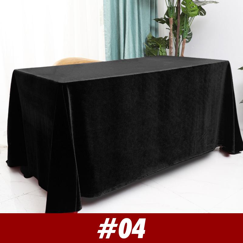 Velvet Wedding Tablecloth Rectangular Office Meeting Flannel   Tablecloth Party Birthday Events Banquet Home Dining Table Decor