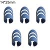 5 Stück Gitarre Ukulele Kunststoff Daumen Finger Nagel Fingerspitze Plektren Schutz Set
