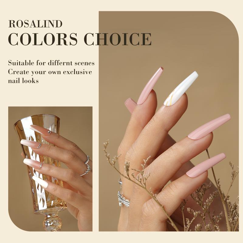 ROSALIND 5ml Nail Gel Pen Shiny Bright For Nail Art Design LED/UV Lamp Base Top Coat