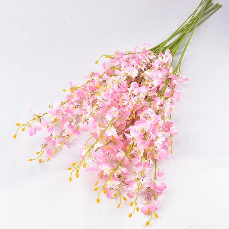 Fivebranch Oncidium Artificial Arrangement For Photography Party And Indoor Decor With Realistic Look