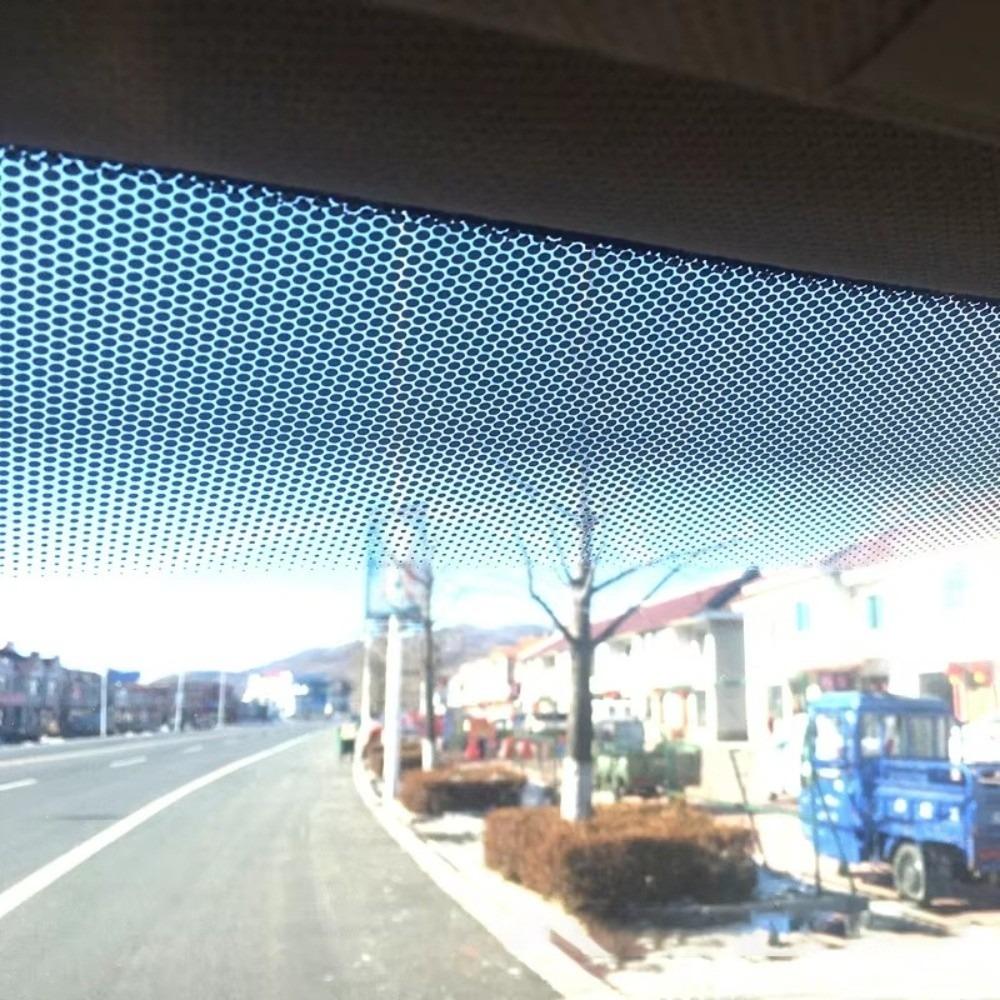 1M Car Sunshade Black Mesh Perforated Vinyl Windshield Stickers UV Protection Decorative Pattern Window Tint Film Sun Protection