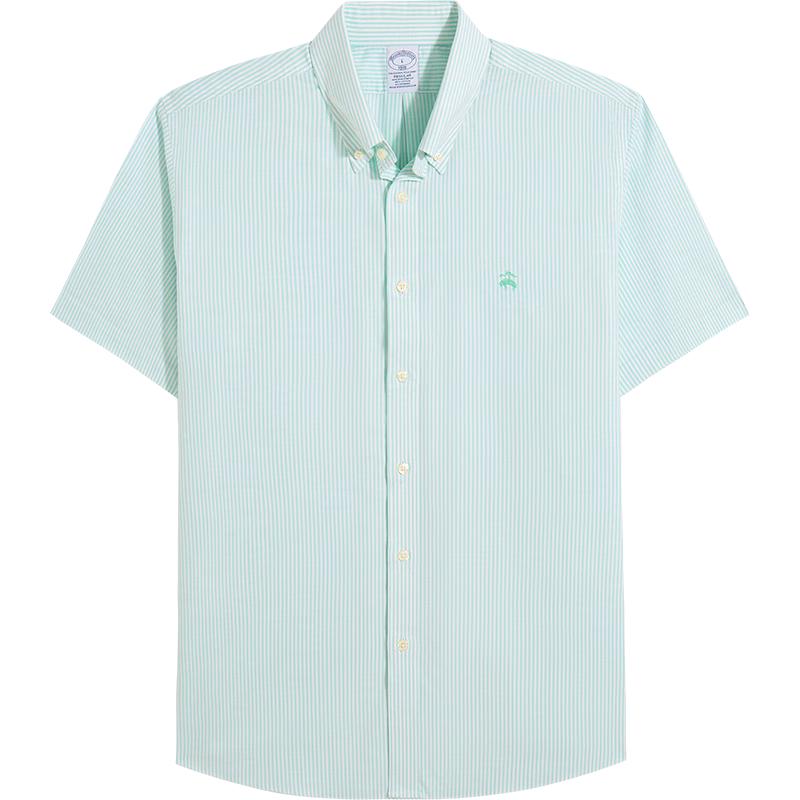 Мужская оксфордская рубашка с коротким рукавом Brooks Brothers L