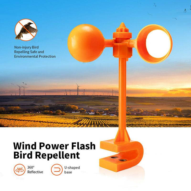 

PDTO 360 ° Отталкивающий ветер Отражающий птица Сила Голубь Ворона Отпугиватель Сад Открытый