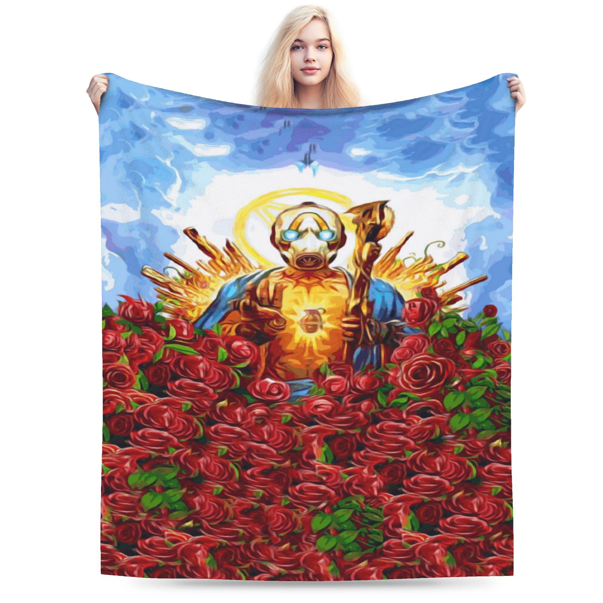 borderlands 4 game  Blanket Flannel  Relax Soft Throw Blanket for Sofa Quilt 30x40in