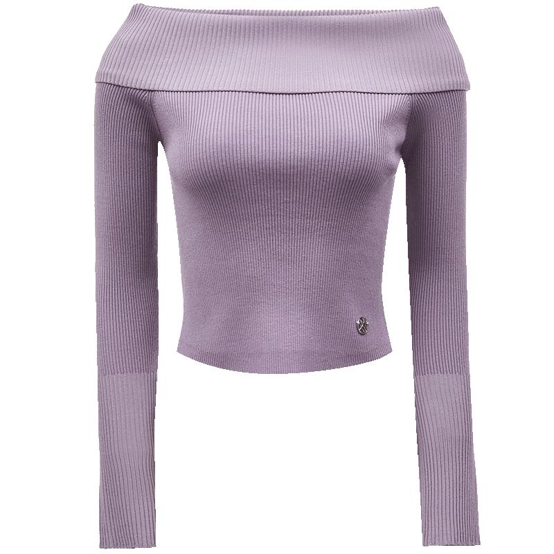 ONLY Women's Fall Elegant Off-Shoulder Knit Sweater