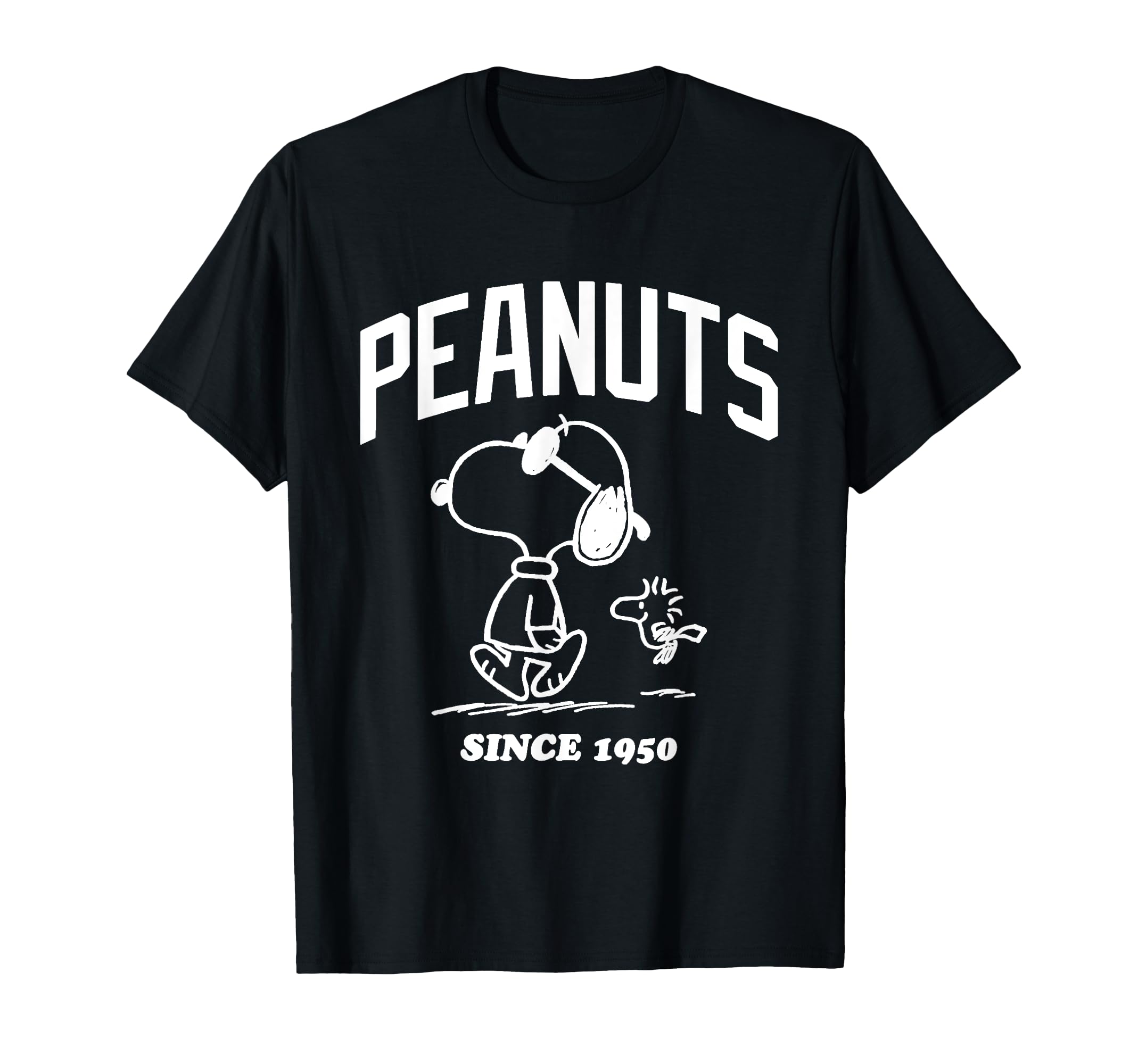 

Футболка PEANUTS с изображением Снупи и Вудстока чёрный