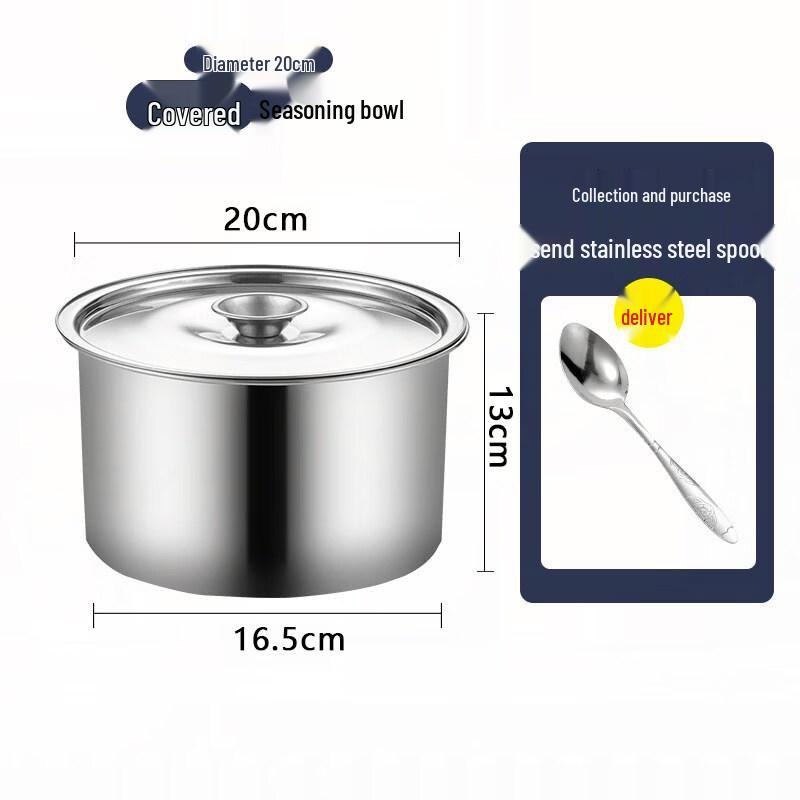 Commercial Grade 304 Stainless Steel Extra Thick Mixing Bowls with Lids (Pack of 10)