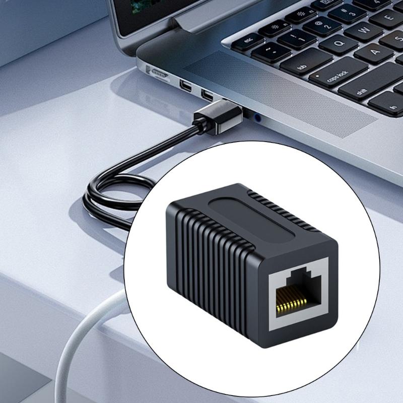 2PCS Shielded RJ45 Couplers Fast Speed Gigabit Ethernet Connectors for CAT6 CAT5 Cables