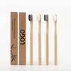 In Stock and Customization Recyclable Kraft Box 12000 Ultra Soft Nano Bristles Biodegradable Round Handle Bamboo Toothbrush