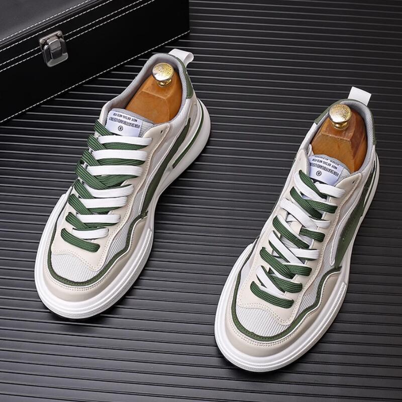 New summer breathable thin mesh running men's thick sole sports casual shoes  daddy shoes Zapatos Hombre a17