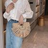 Yogodlns Bohemian Large Capacity Beach Bag Women's Straw Bag Stylish Handbag Natural Grass Hand Woven Designer Female Basket Shoulder Bag