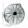 4 Pieces Car Tire Storage Bag Dustproof Spare Cover Waterproof Wheel for Garage,
