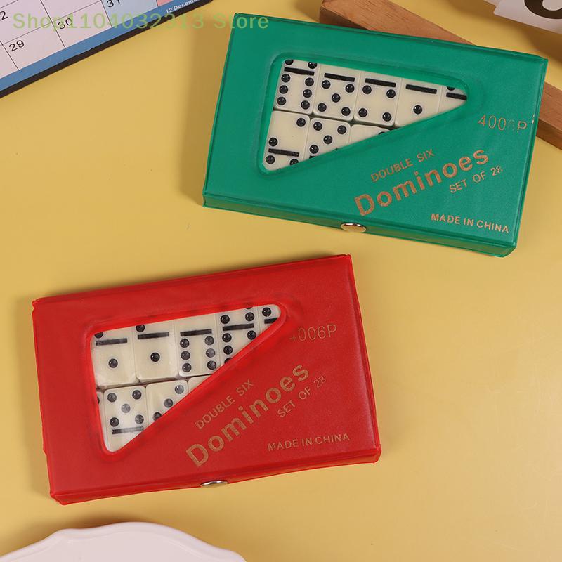 Premium Domino-Schach-Set - Ideales Familienspiel mit robuster PVC-Aufbewahrungstasche