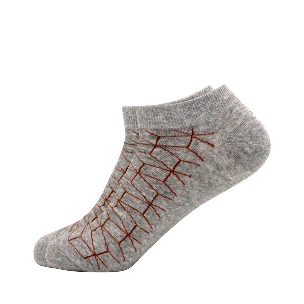 Herrensocken Bootssocken Freizeit Präzisionsbaumwolle Gitter Astronaut Rautenmuster, Skateboard, lustig, Bootssocken