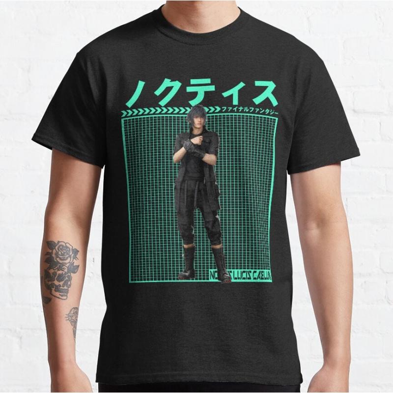 FINAL FANTASY NOCTIS LUCIS CAELUM Gift t shirt for RPG gamer 100 cotton printed Short Sleeve Graphic Clothes All size tops S