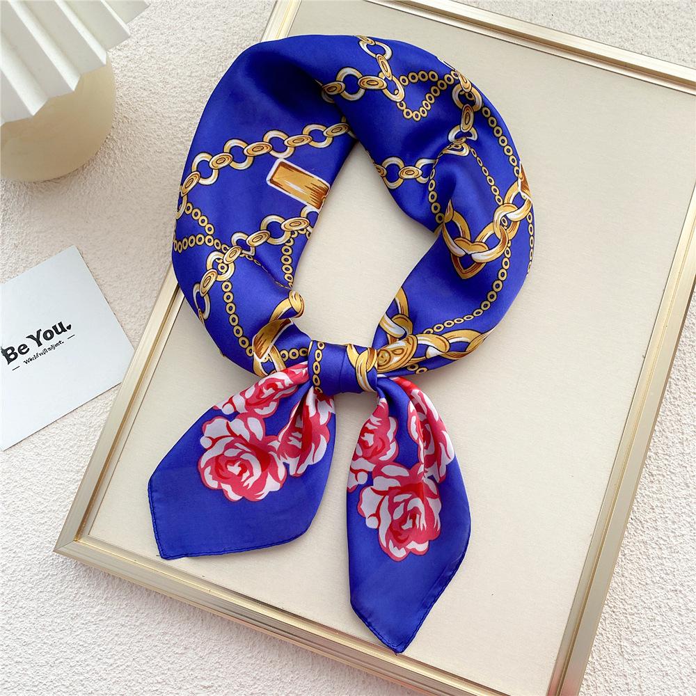 Decorație de modă Esarfă Bentita de păr Cravată Păr 70 Eșarfă pătrată mică Eșarfă de mătase Primăvară și toamnă femei Versatil Eșarfă mică Eșarfă profesională