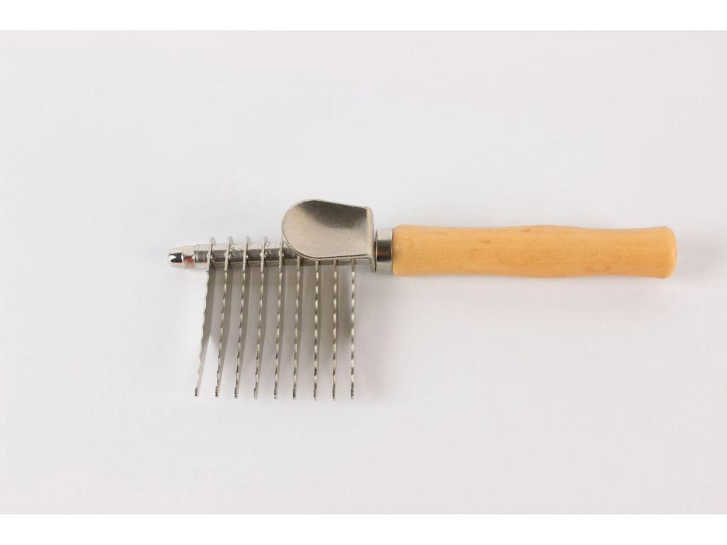 Pet Hair Removal Brush & Flea Comb with Stainless Steel Needles for Cats & Dogs