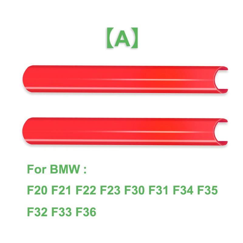 2 Peças Faixas de Acabamento da Grelha Dianteira Capa Adesivos de Moldura Para BMW F10 E60 F30 F32 F20 F22 F06 F02 F25 F26 G20 Série 1 2 3 4 5 6 7