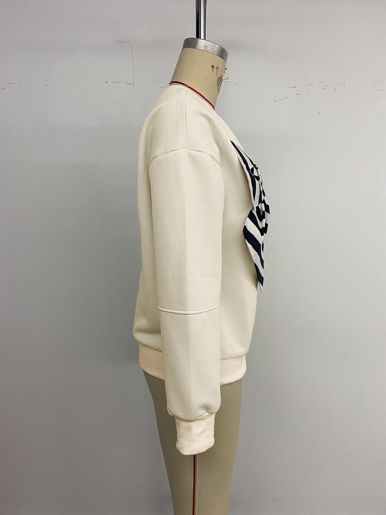 Women's Retro Long Sleeve Bowknot Hoodie - Autumn/Winter 2026 Collection