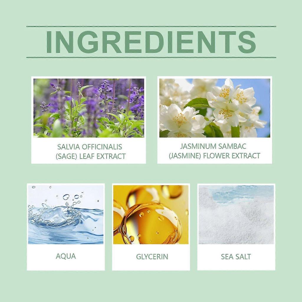 Roxelis Sage Sel de Mer Spray Parfum - Doux, Longue Durée, Attractif, Frais, Non Collant, Parfum Léger