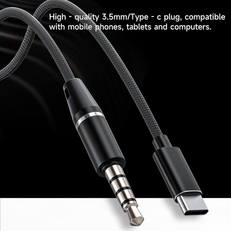 NUEVO Auriculares con Control por Cable Tipo Clip-on Tipo C y 3.5mm Auriculares Inalámbricos con Sonido Envolvente 9D Auriculares Deportivos Auriculares ENC con Micrófono HD Para Samsung