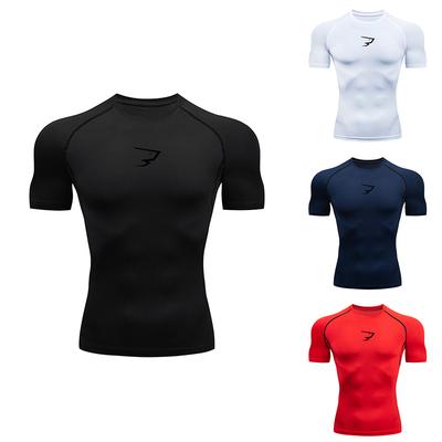 Ανδρικό Συμπιεστικό T-shirt για Τρέξιμο Κοντομάνικο Αθλητικό T-shirt Γυμναστήριο Fitness Αθλητικά Μπλουζάκια Ανδρικό Φόρμα Τρεξίματος Homme Αθλητικό Μπλουζάκι Μπλούζες