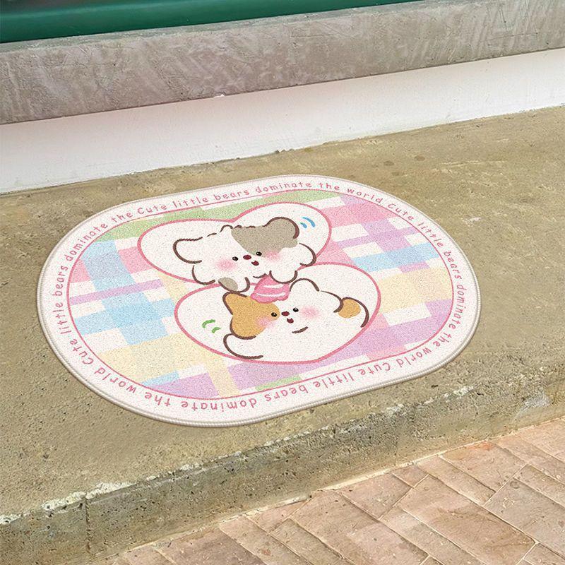 Cute Cartoon Bedroom Bed Blanket Color Carpet Non-slip Mat Cloakroom Foot Mat Room Rental House Renovation