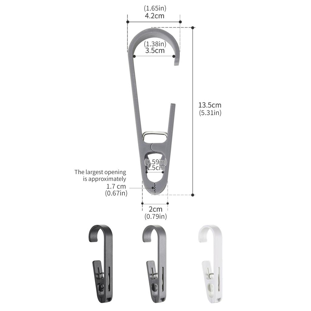 5 STÜCKE Kleider Handtuch Klammern Clips Mehrzweck Kleiderklammer Haken Kunststoff Stark Kleiderbügel Hängend Schwenkbar Wäscheklammer Haken