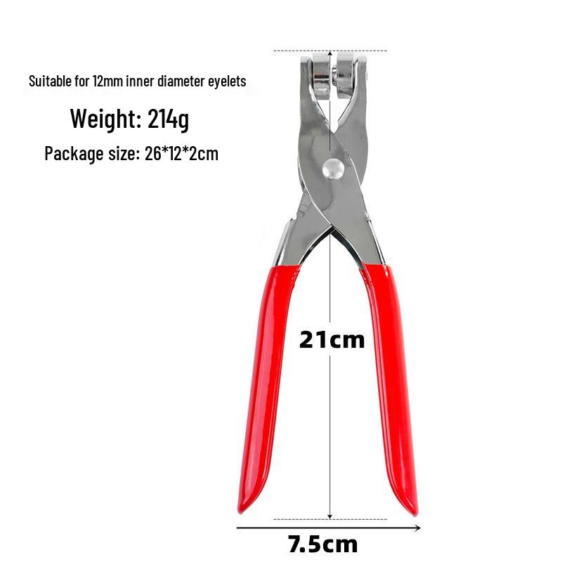 Handmade Eyelet & Snap Pliers - 5, 6, 10, 12mm Options for Flared Eyelets/Five-Prong Snaps