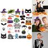 Halloween Photo Booth Accessories 30pcs Paper Party Decor For Celebrations