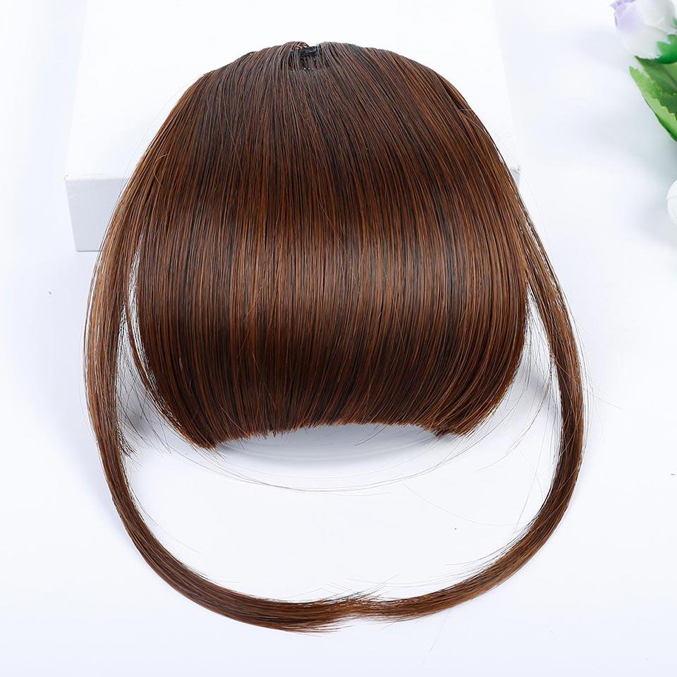Horquilla Negra Flequillo Sintético
