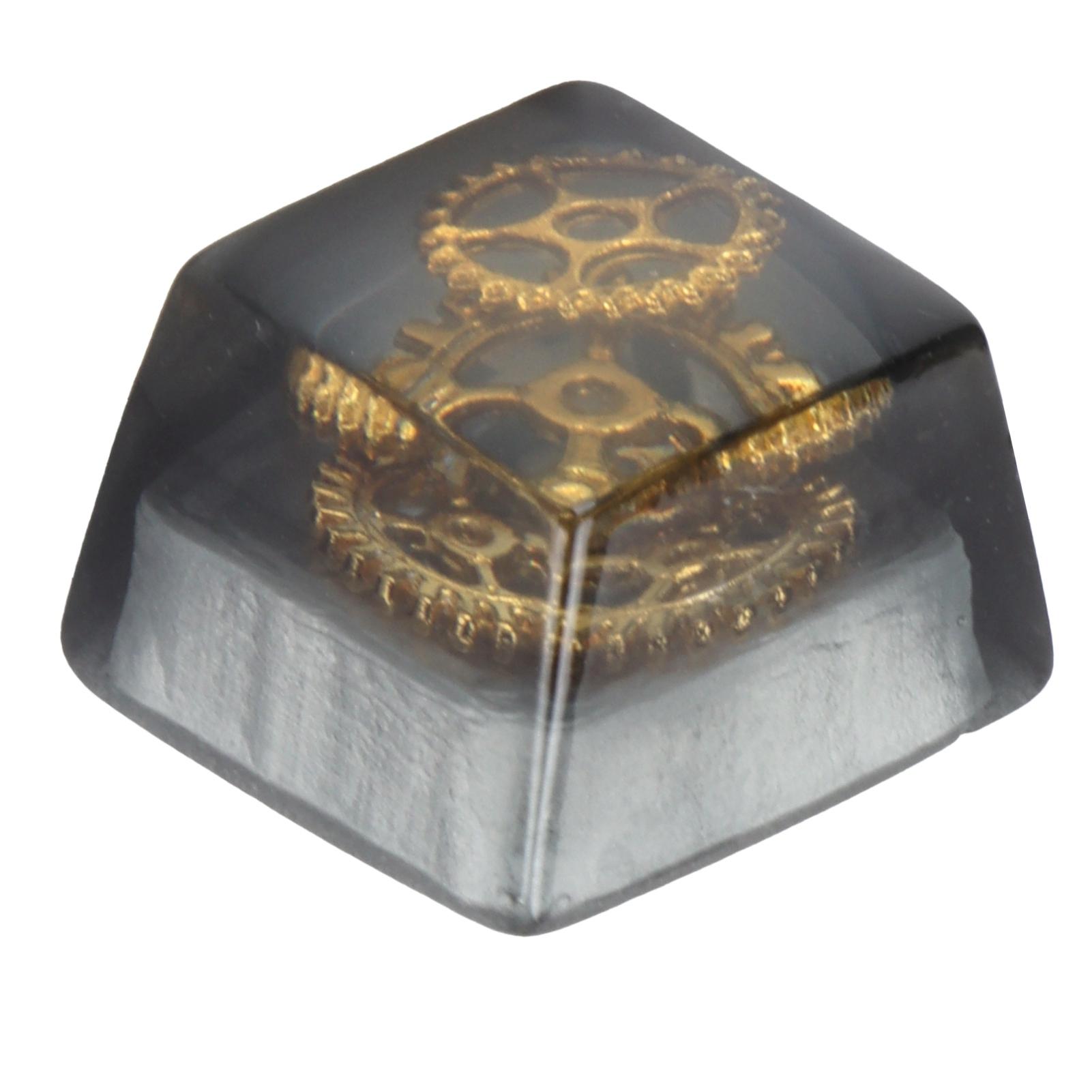 

Смоляные колпачки для клавиш ручной работы, устойчивые к коррозии, универсальные аксессуары для механической клавиатуры(Розовая роза ) чёрный