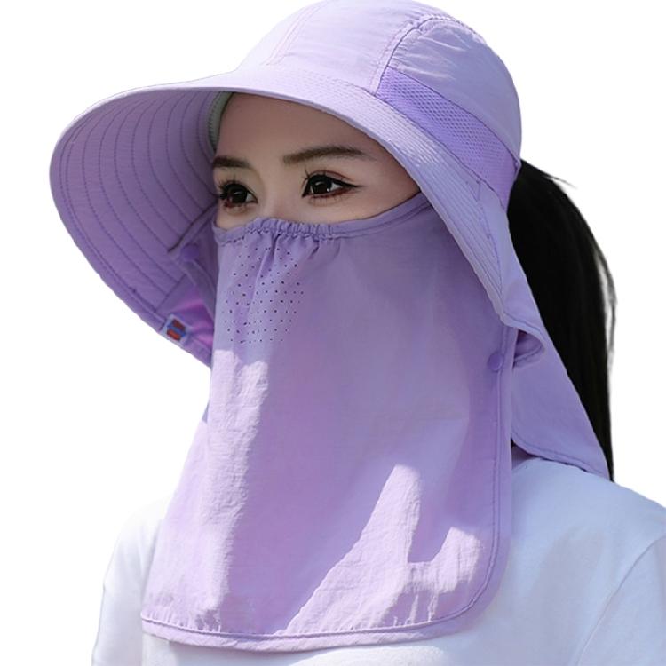 Wide Brims Sun Hat Sun Protective Face Covers Hat for Women Fishing Cycling