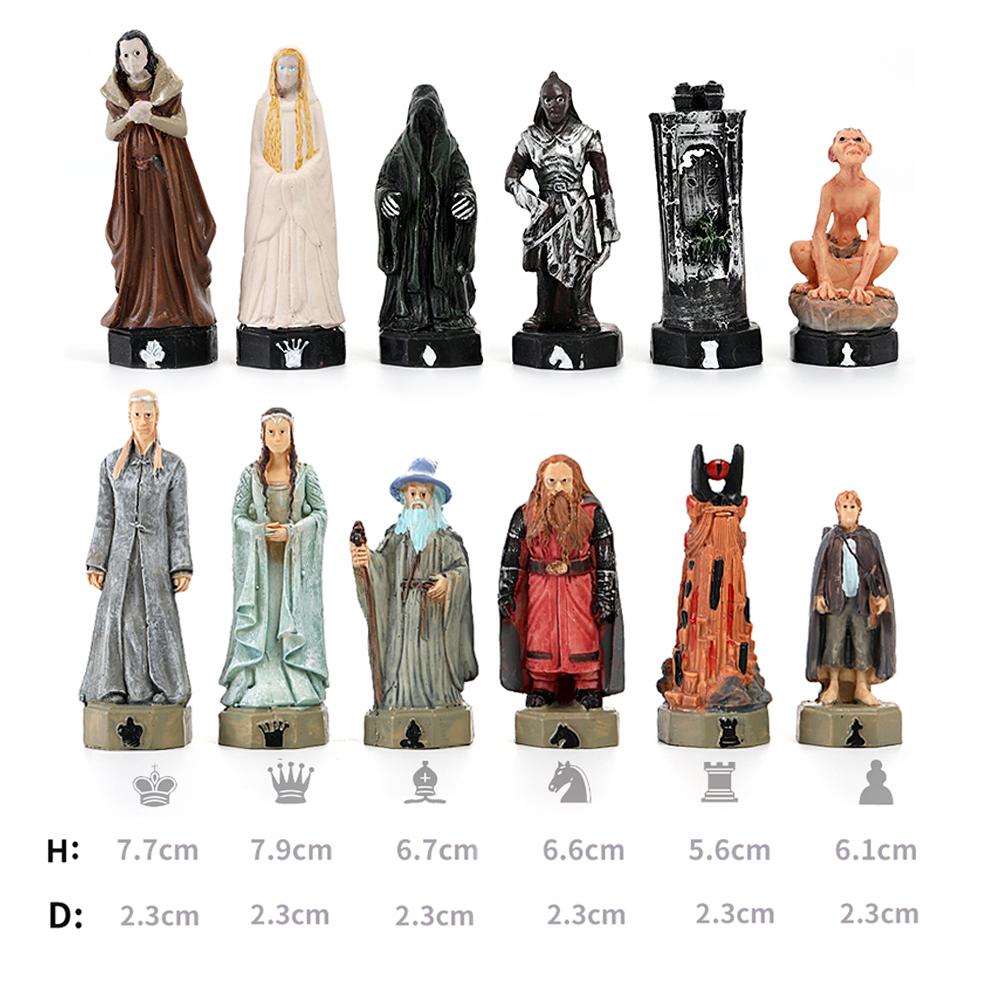 Luxury Chess With 3D Character Design, International Deluxe Chess Set For Chess Lovers And Collectors Puzzle Board Game Card Toy