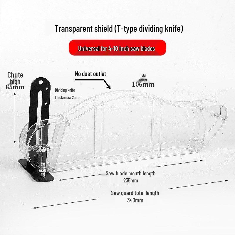 

Transparent Table Saw Guard