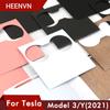 Modell Y Auto Zentrale Bedienfeld Schutz Holzmaserung Für Tesla Modell 3 2021 Zubehör Carbon Fiber ABS Patch Modell